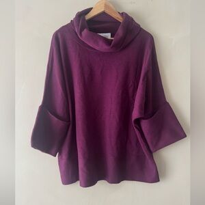 Joseph Ribkoff Rich Purple Cowl Neck Sweater 493